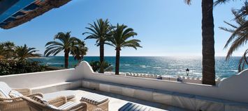 Villa for rent Marbella Golden Mile front beach