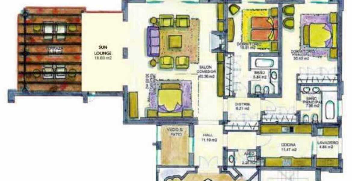 Duplex apartament for rent front line beach Marbella