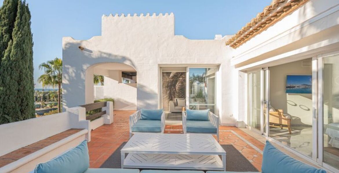 Penthouse duplex for rental in Marina Puente Romano Hotel