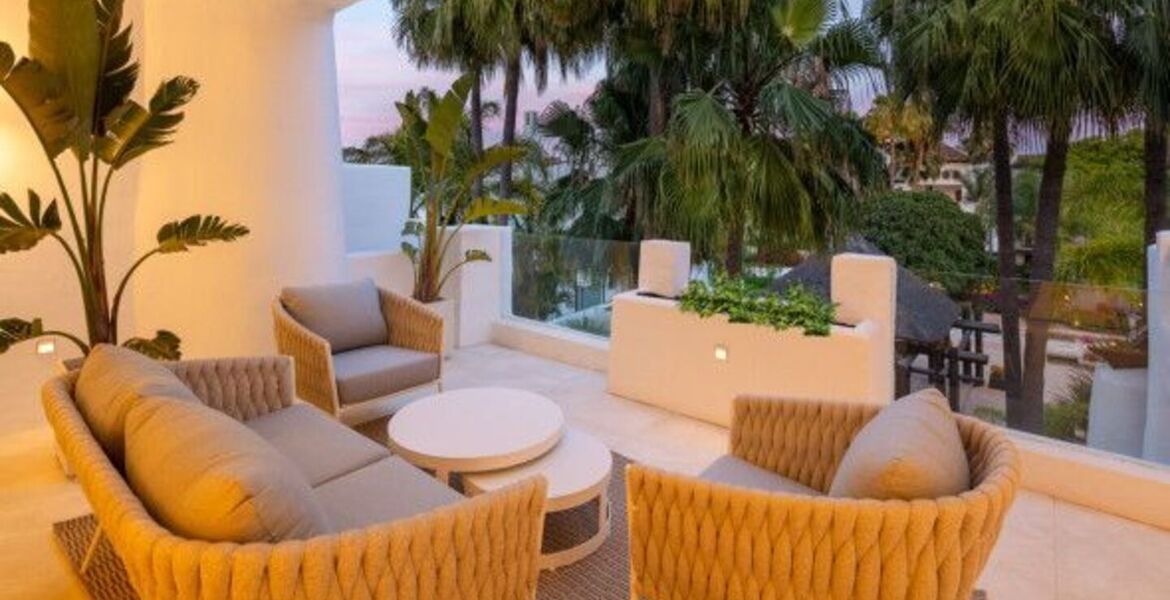 Penthouse duplex for rental in Marina Puente Romano Hotel