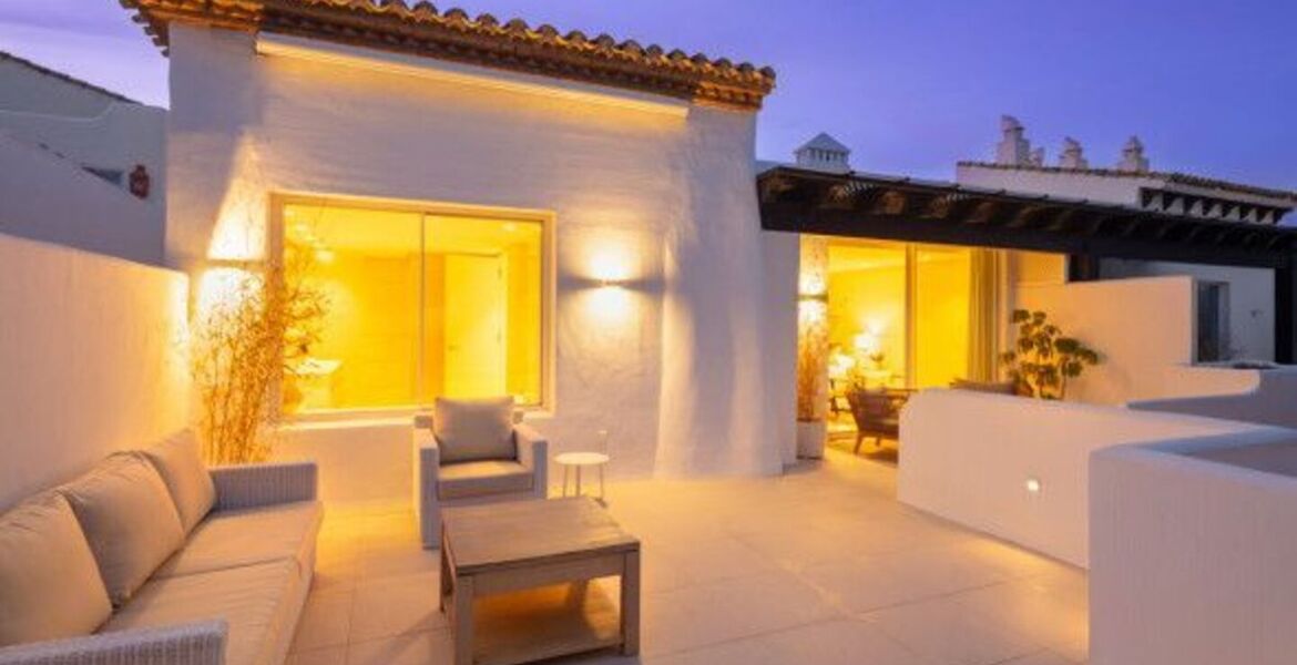 Penthouse duplex for rental in Marina Puente Romano Hotel