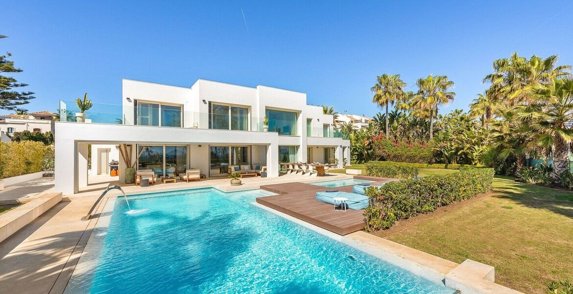 Villa en primera línea de playa en alquiler en la Milla de O